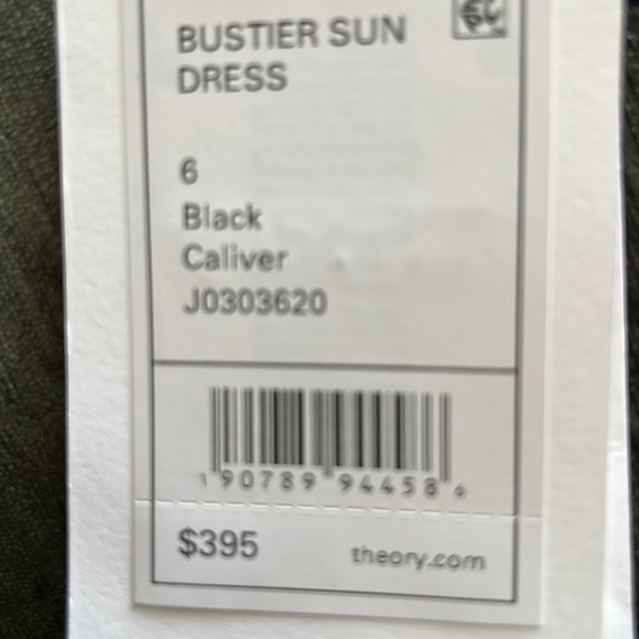 Theory black dress sz 6 NWT - Picture 4 of 4